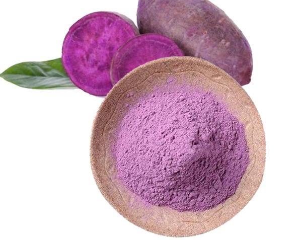 Poudre de pomme de terre violette lyophilisée